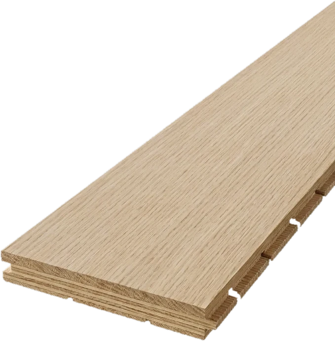 Egeplanke, 2-lags med 3,5 mm slidlag